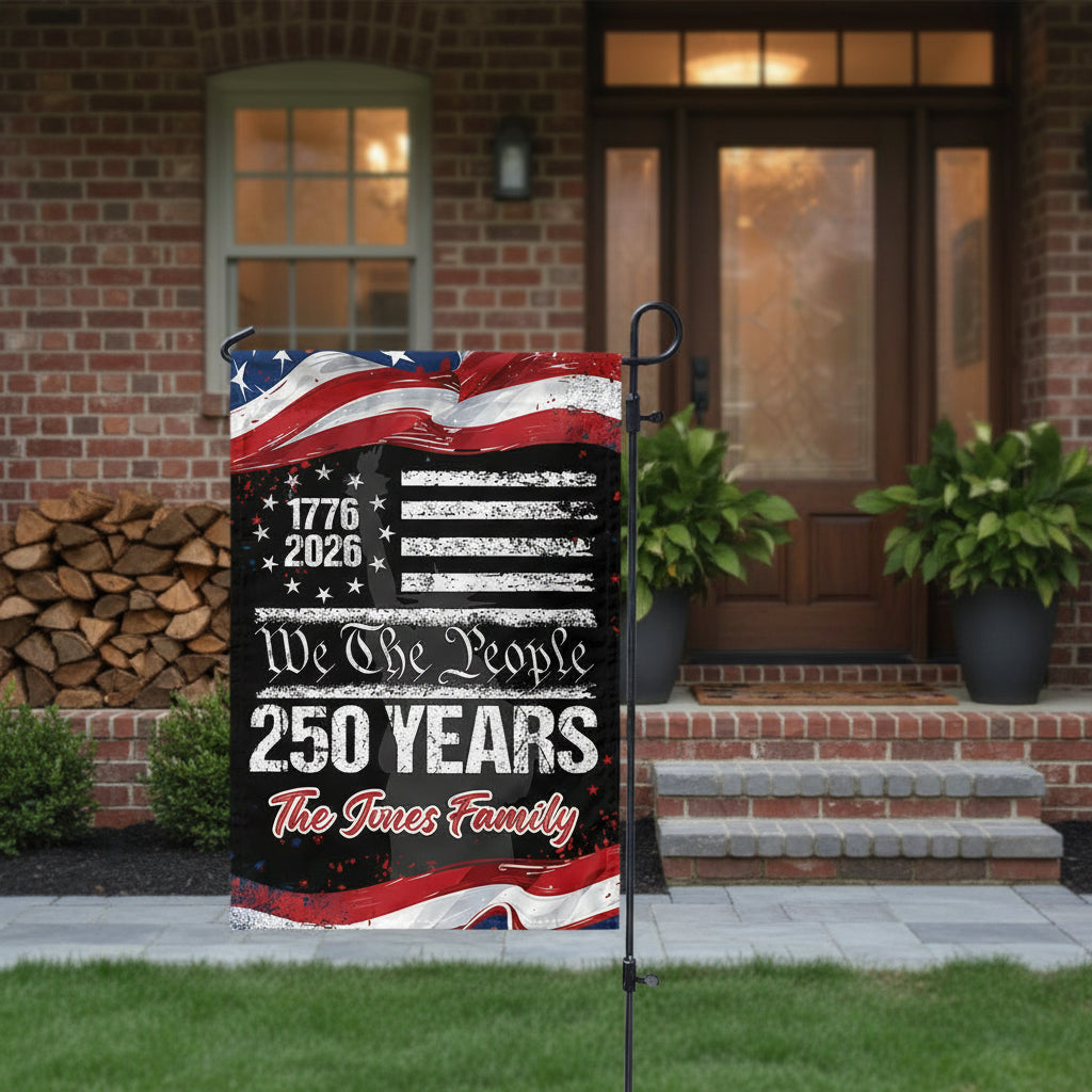 Custom 250 Years USA 250th Birthday 1776-2026 Eagle Garden Flag