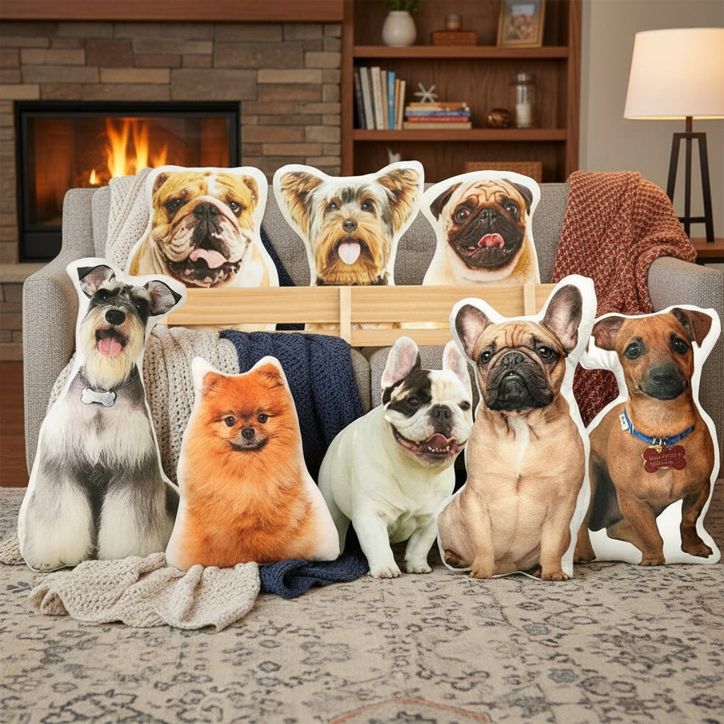 Custom Pet Photo Pillow Personalized Photo Custom Shaped Pil