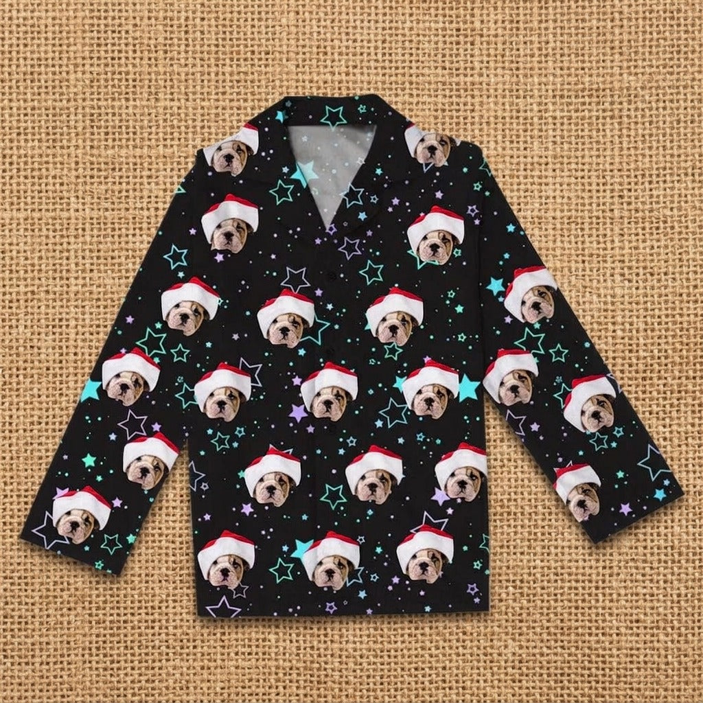 Custom Photo Dog Cat And Face Pajamas