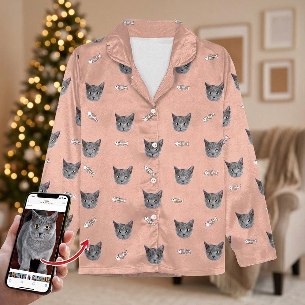 Custom Dog Cat Photo With Icon Decoration Pet Pajamas T368