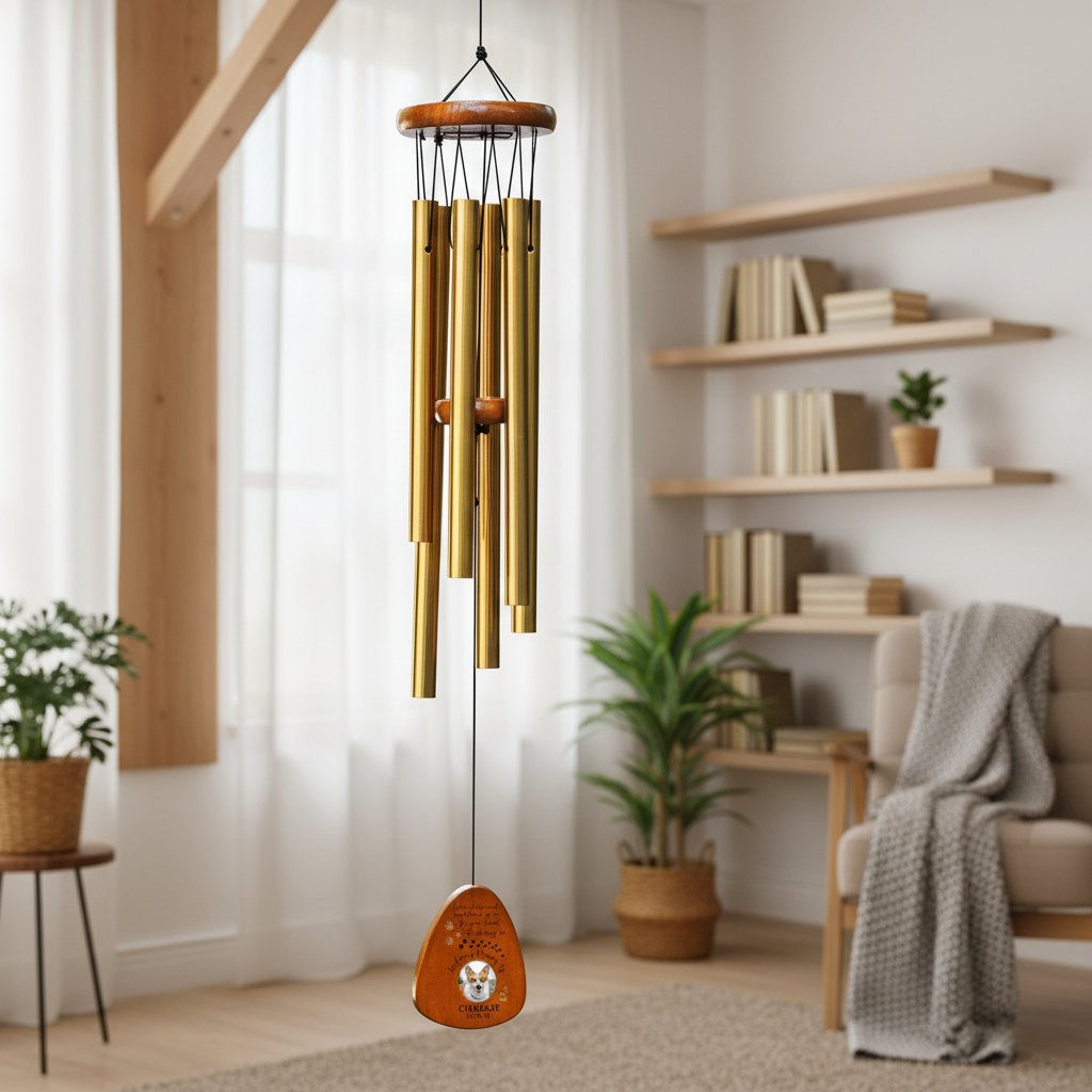 Custom Photo In Loving Memory Of You Memorial Wind Chimes N3