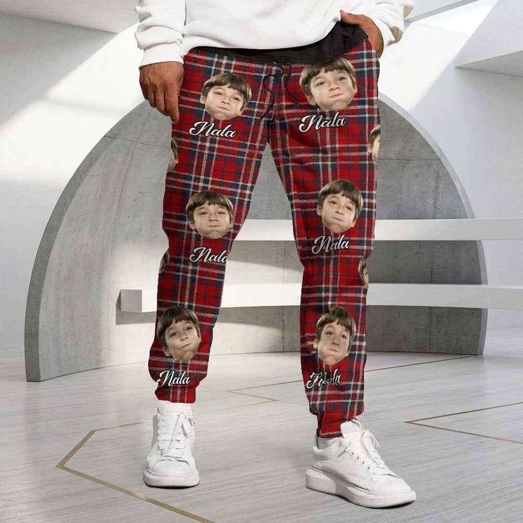 Custom Photo With Colorful Background Sweatpants