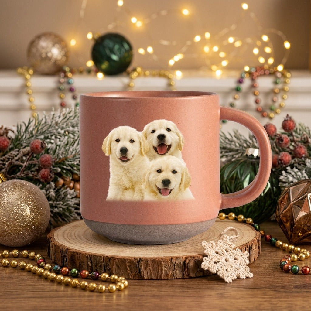 Custom Photo For Dog Lover Pottery Mug