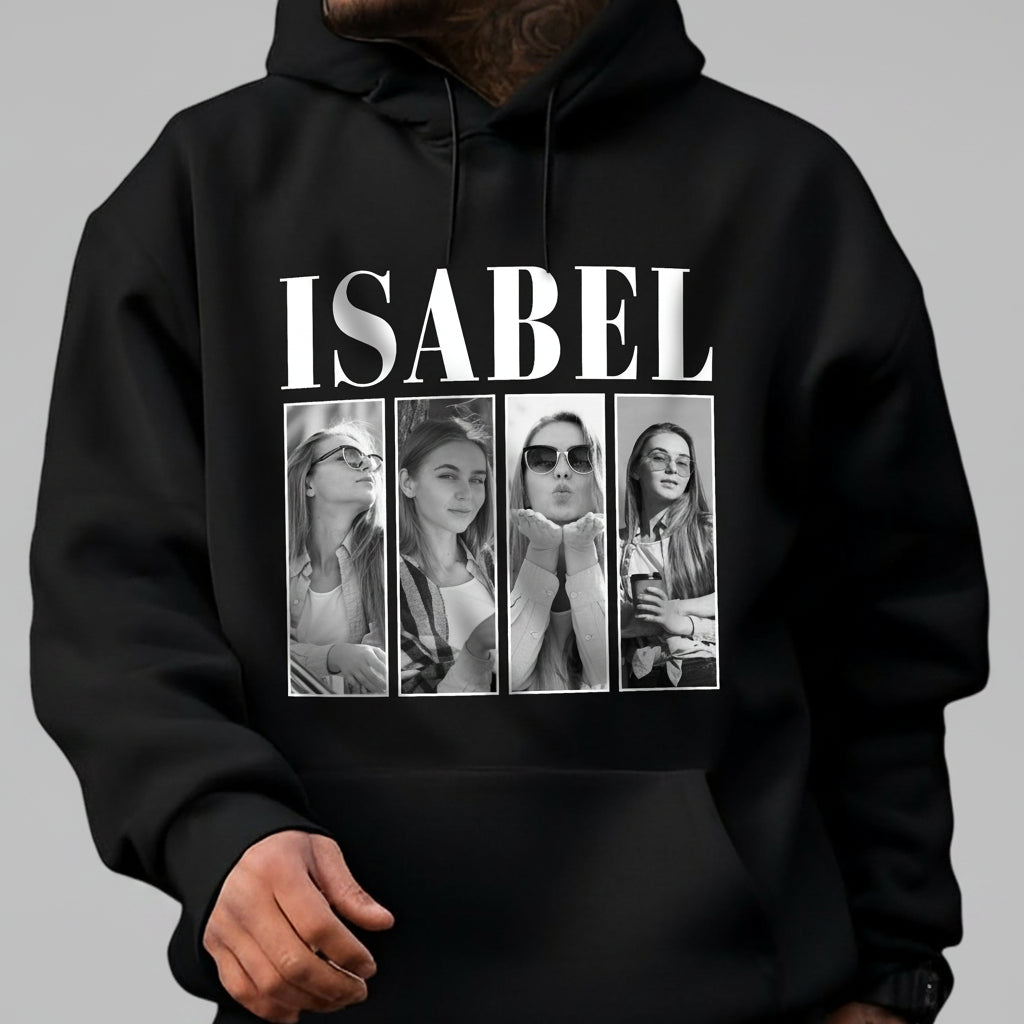 Custom Photo And Name Dog Cat Pets Family Dark Shirt HA75 89