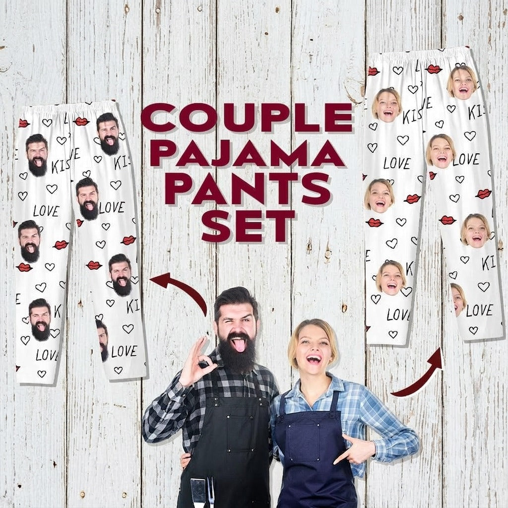 Custom Couple Photo Pajamas