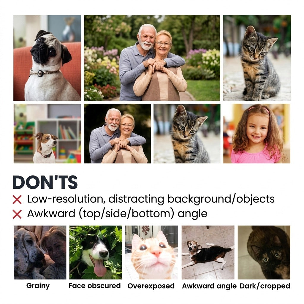 Custom Photo Dog Cat Short Pajamas