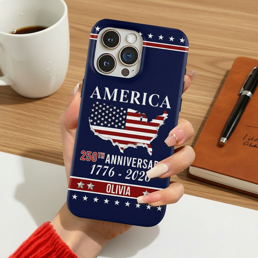 Personalized Name America 250th Anniversary Phone Case