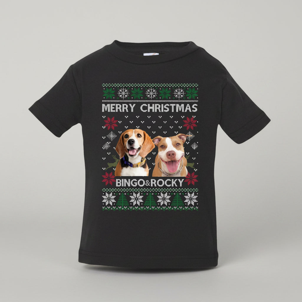 Custom Photo Ugly Christmas Ya Filthy Animal Dog Cat Sweatsh