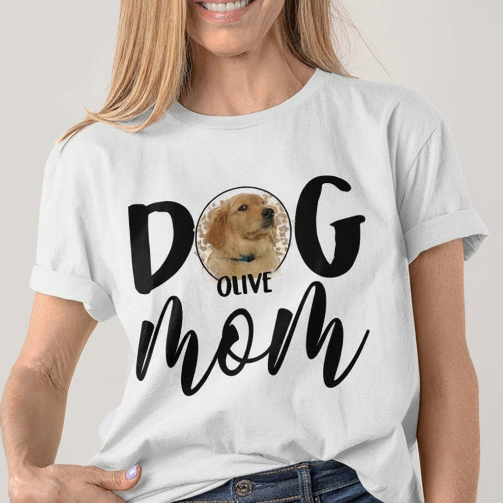 Custom Pet Face Dog Mom Sweatshirt
