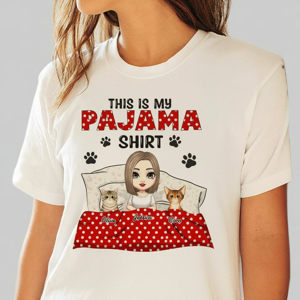 This Is My Pajamas Cat Shirt Personalized Gift N304