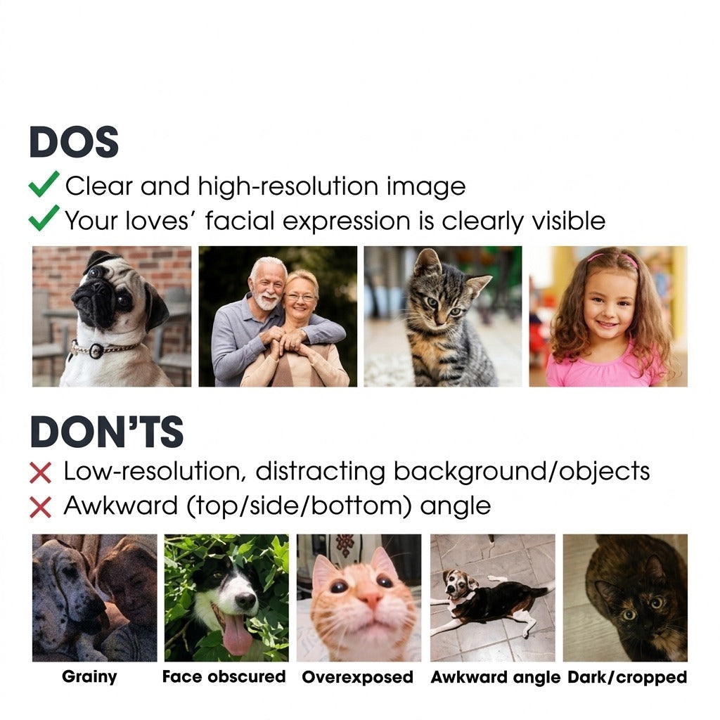 Custom Photo Name Dog Cat Short Pajamas