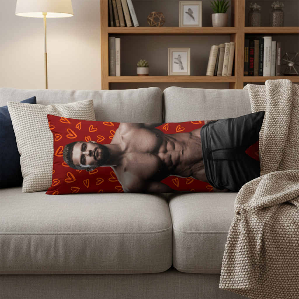 Custom Photo Sexy Body Rectangle Pillow case For Couple DA19