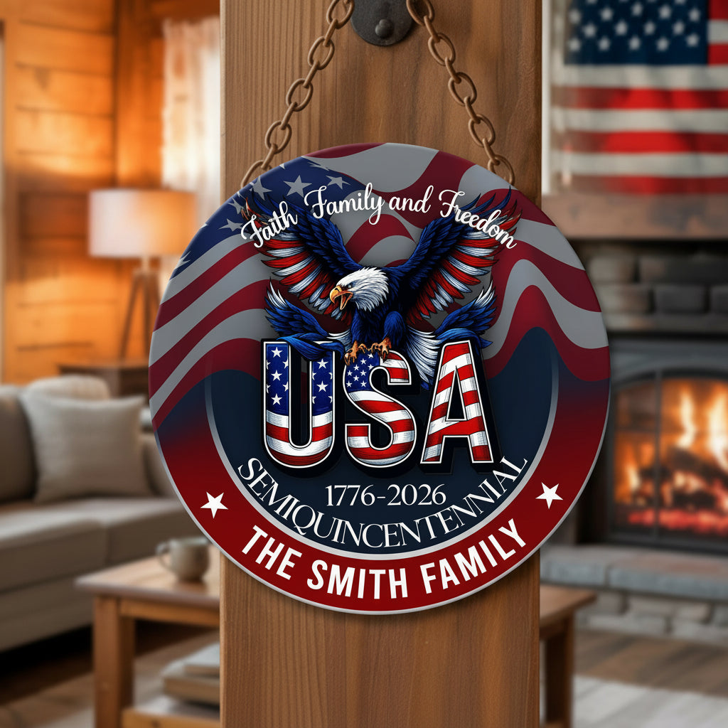 Custom Name Faith, Family &amp; Freedom America Personalized