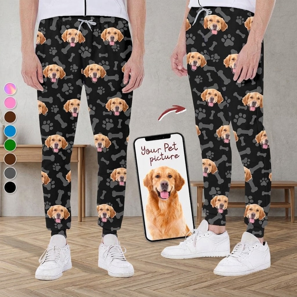 Custom Face Dog Cat Pants Christmas Gift