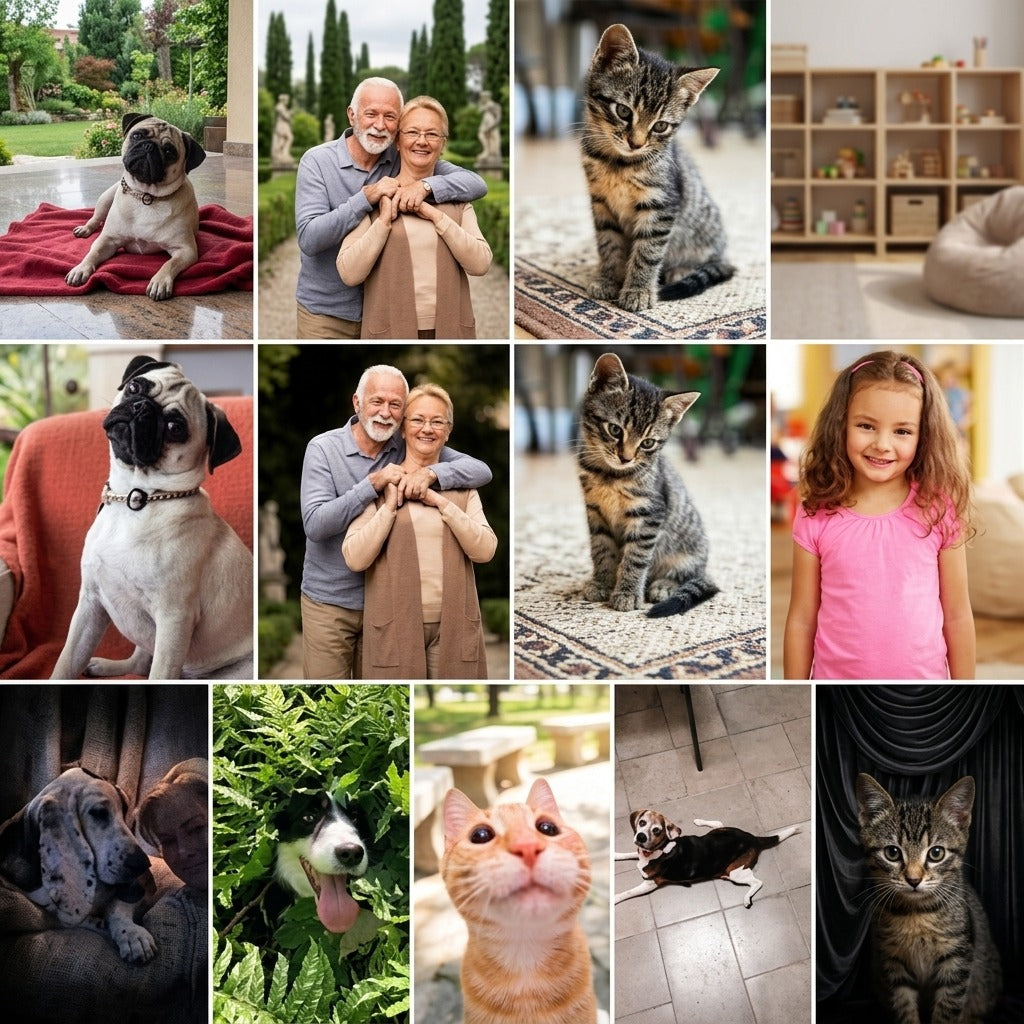 Custom Dog Cat Photo With Icon Decoration Pet Pajamas T368