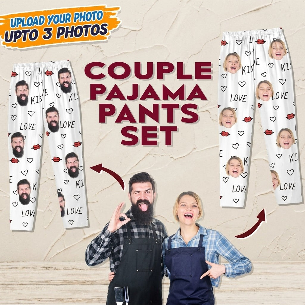 Custom Couple Photo Pajamas