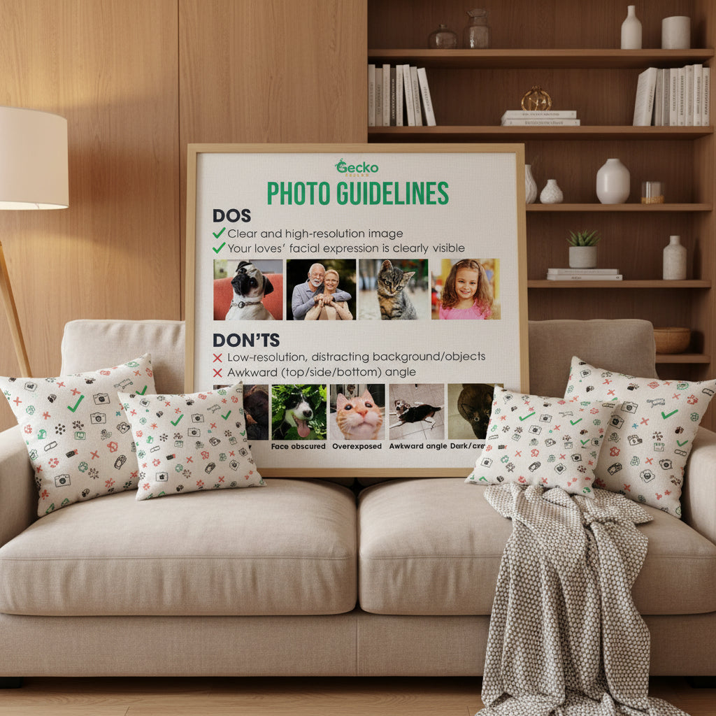 Pet Photo Custom Dog Throw Pillow