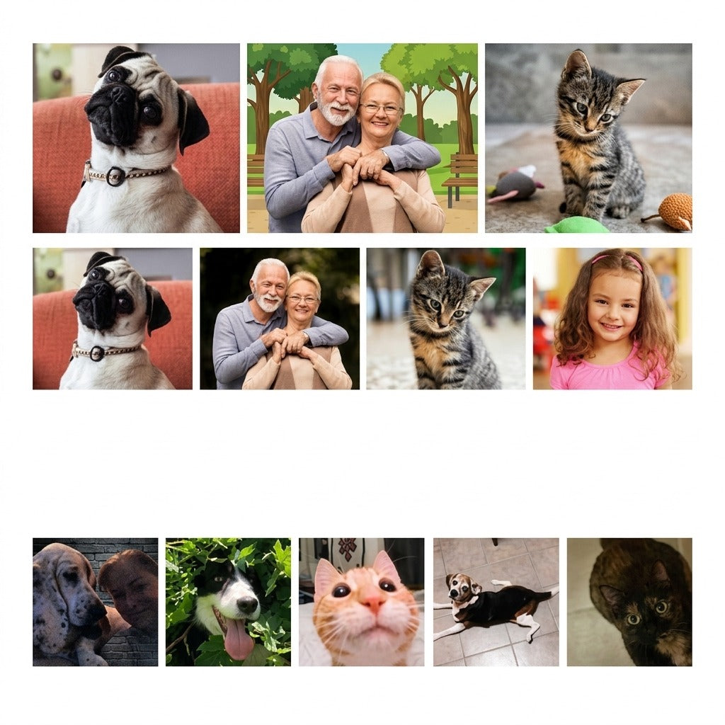 Custom Photo Dog Dad Dog Mom Pajamas