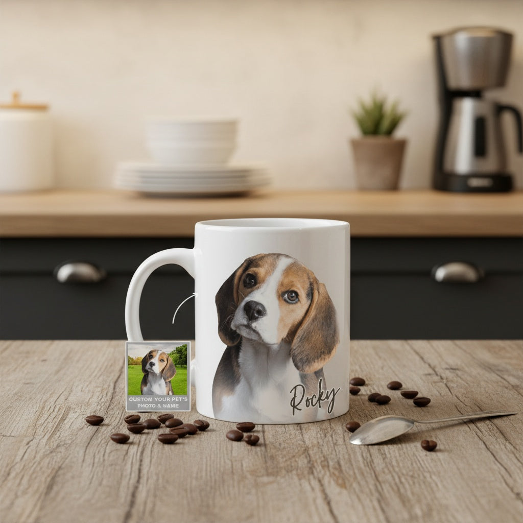 Custom Pet Photo Dog Coffee Mug