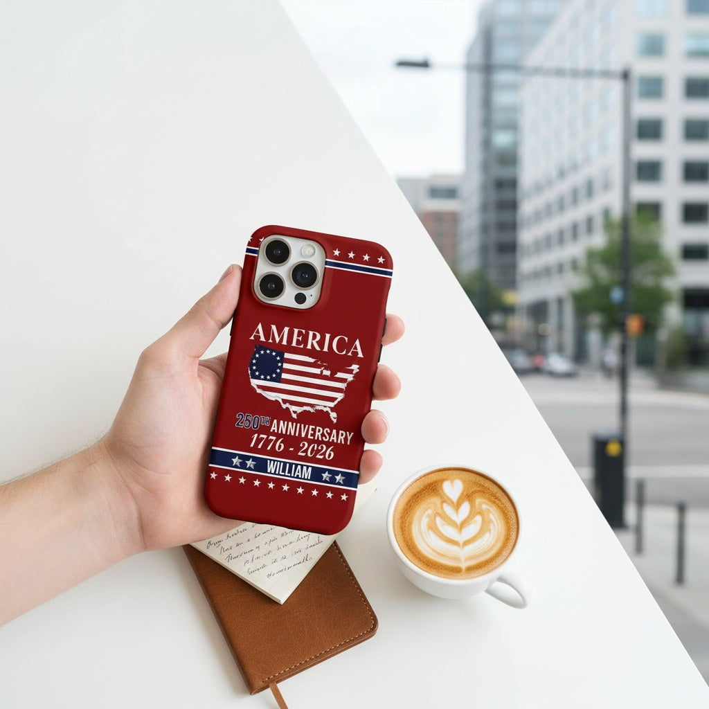 Personalized Name America 250th Anniversary Phone Case