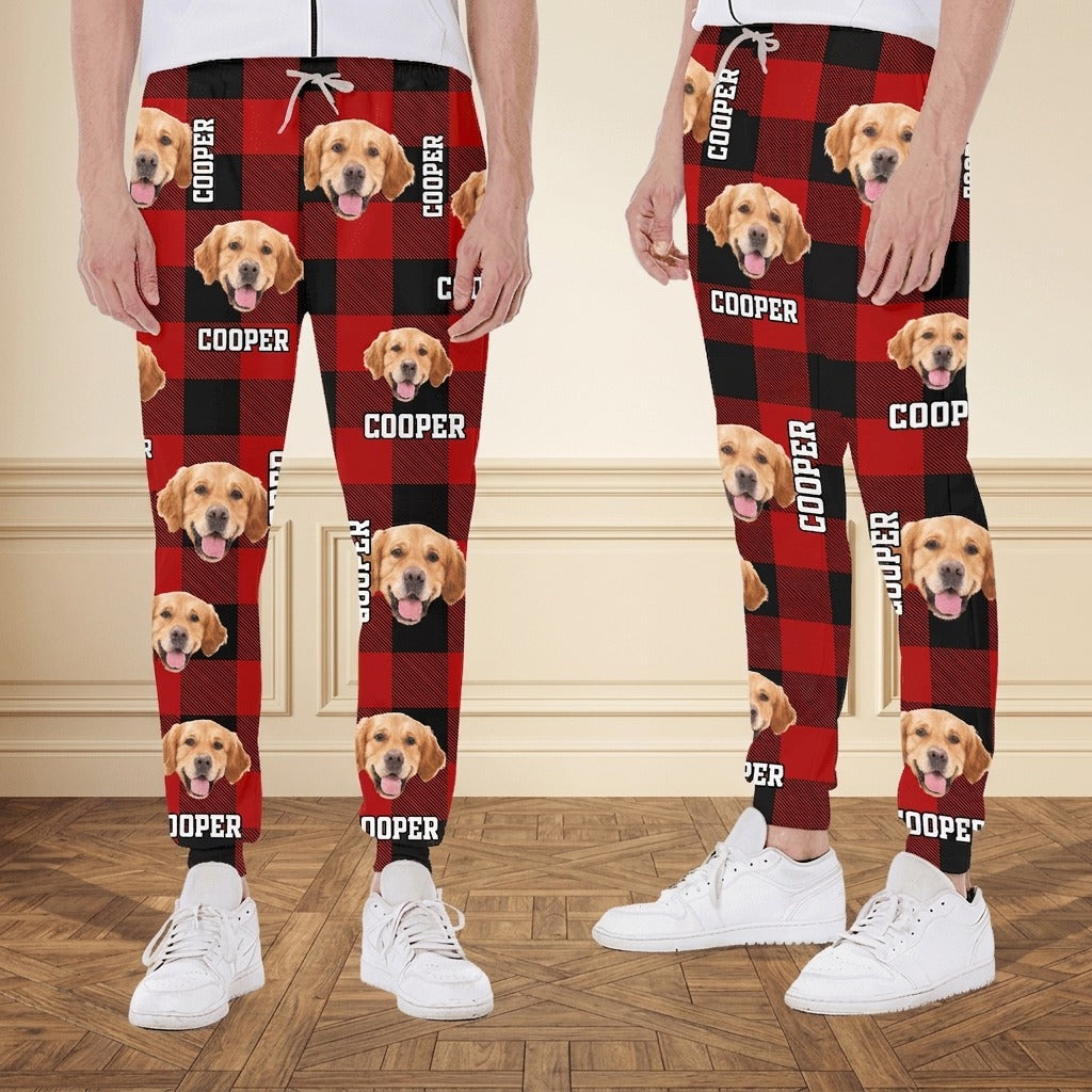 Custom Photo Name Dog Cat Men And Women's Sweatpants