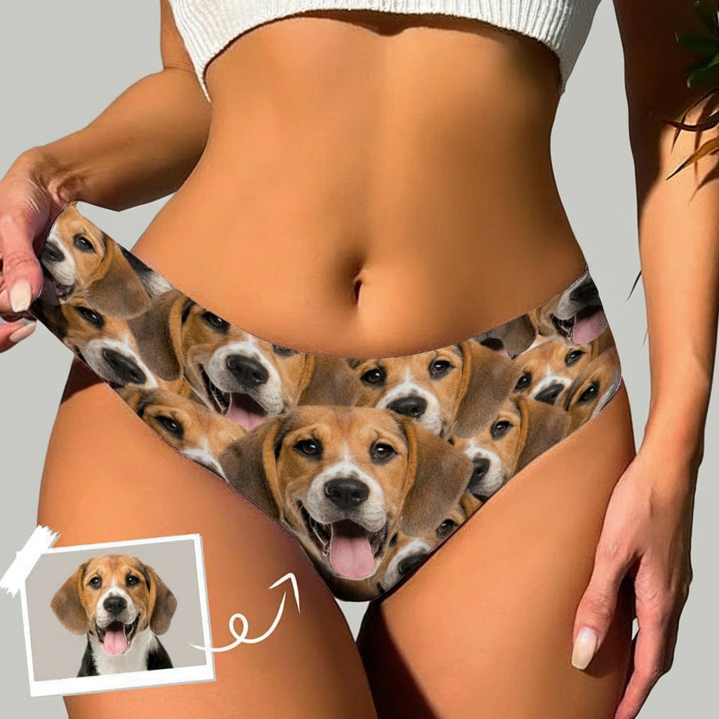 Upload Photo Underwear Portrait For Couple Gift N304