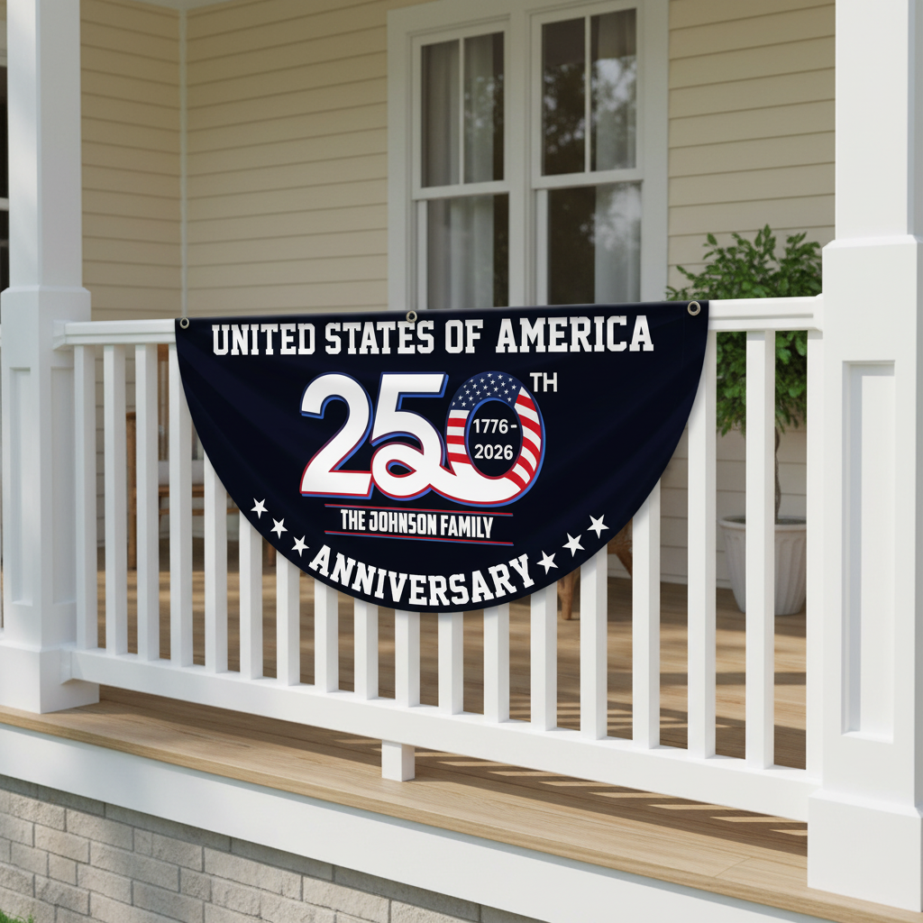 Patriotic 250th Anniversary 1776 2026 United States of Ameri