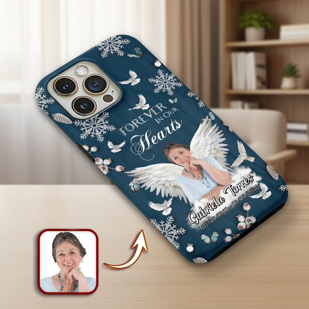 Custom Photo Gone But Never Forgotten Memorial Phone Case HA