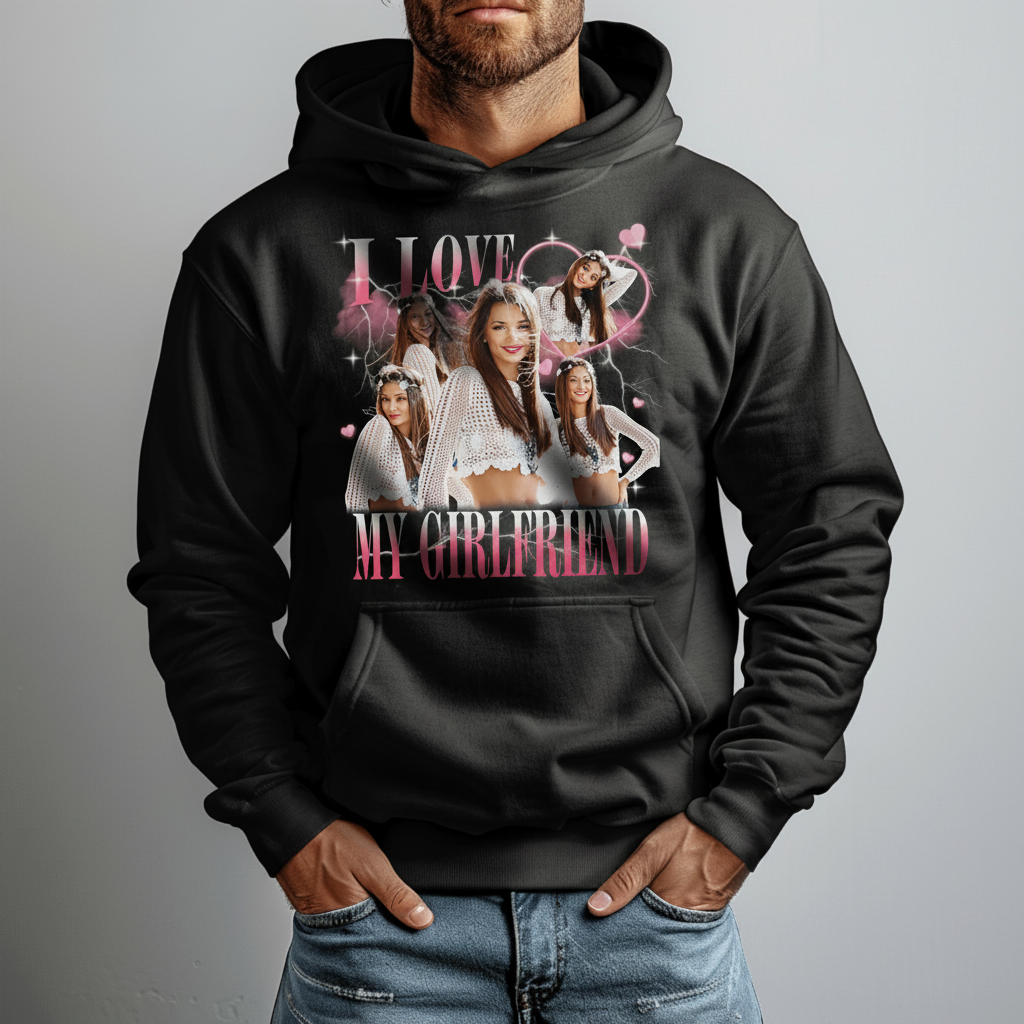 Custom Photo I Love My Boyfriend/Girlfriend Vintage Style Co