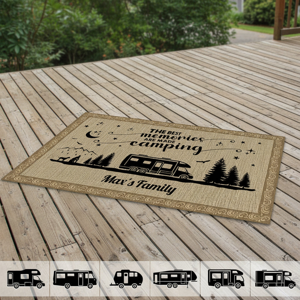 Create memories with Camping Patio Rug, Patio Mat DA199 8884