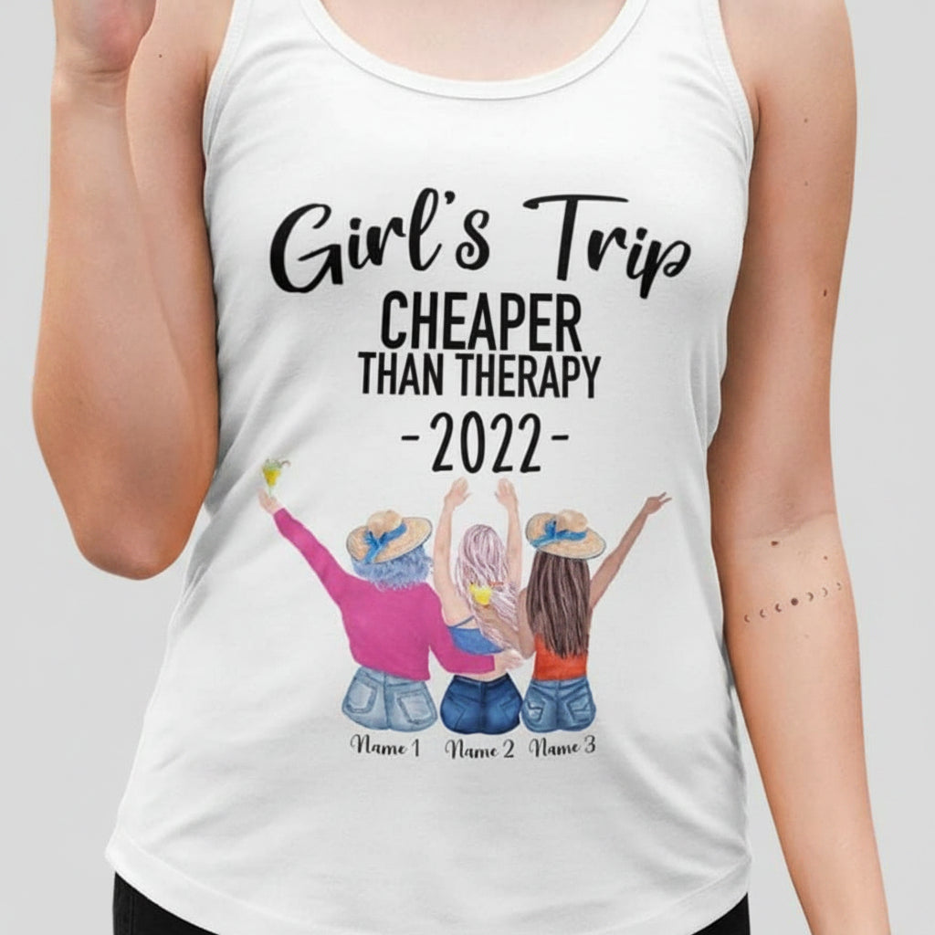 Girls Trip 2022 Than Therapy Best Friend Shirt