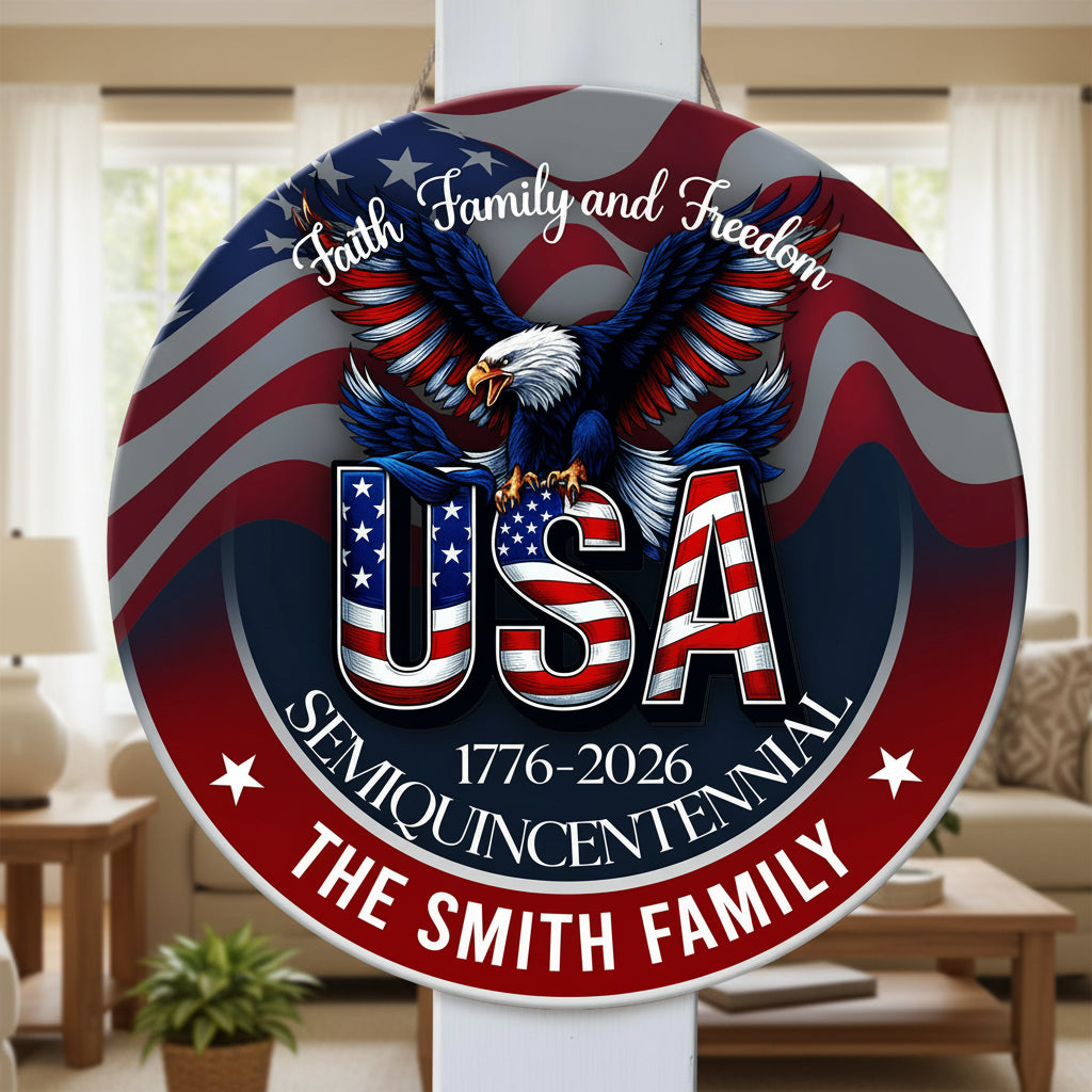 Custom Name Faith, Family &amp; Freedom America Personalized