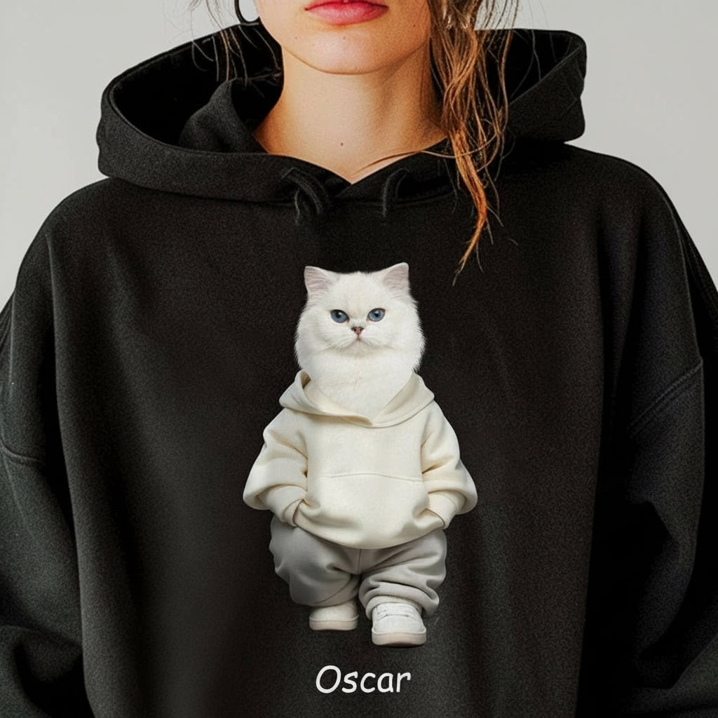 Custom Face Cute Cat Dark Shirt Gift For Cat Lovers HA75 891