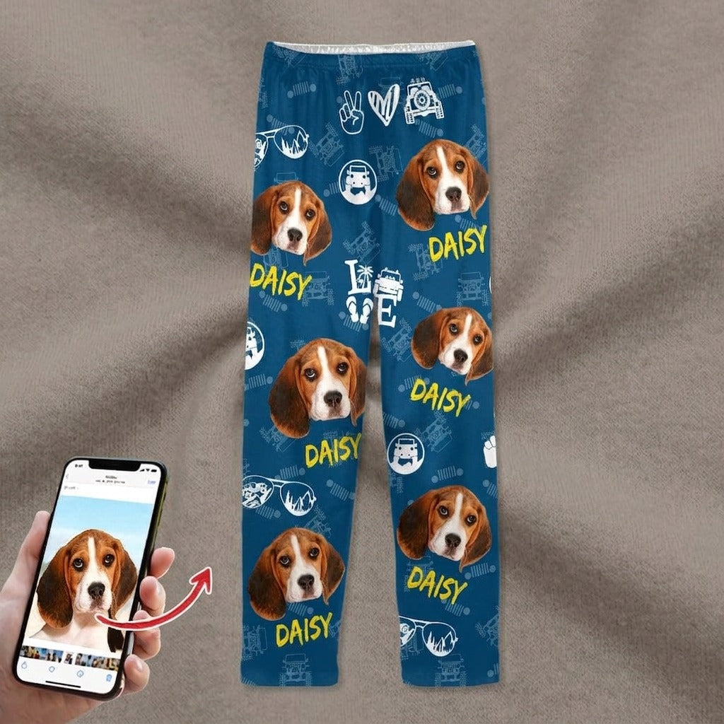 Custom Dog Cat Photo Offroad Pajamas