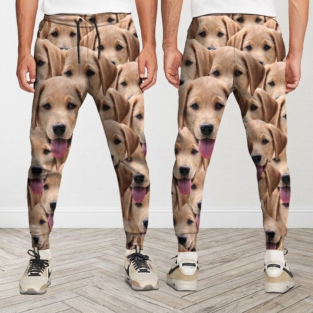 Customized Sweatpants Upload Photo Dog Cat For Men and Women's 888950 54298