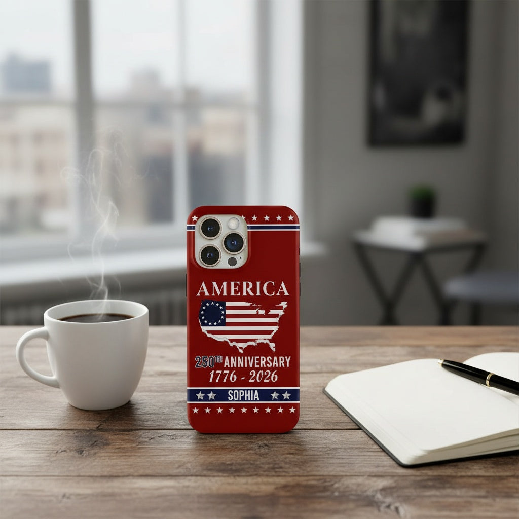 Personalized Name America 250th Anniversary Phone Case