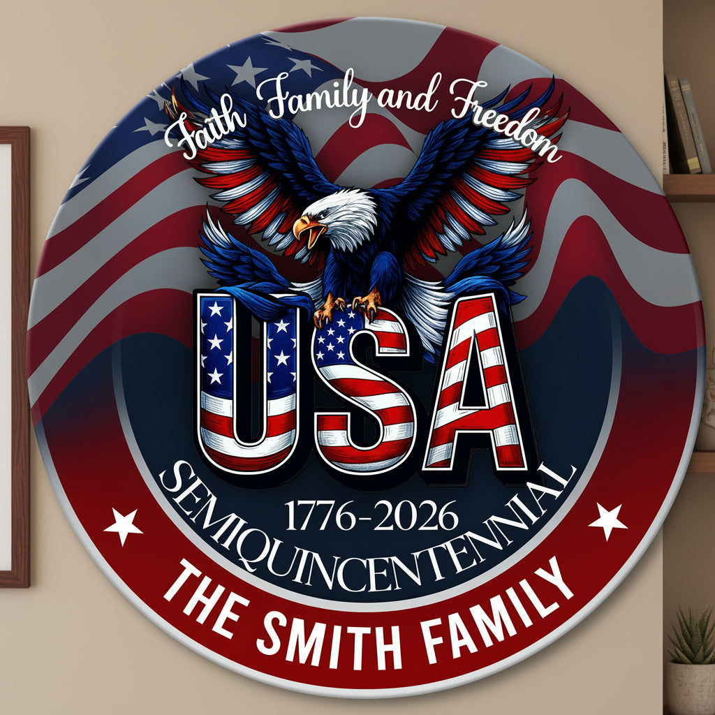 Custom Name Faith, Family &amp; Freedom America Personalized
