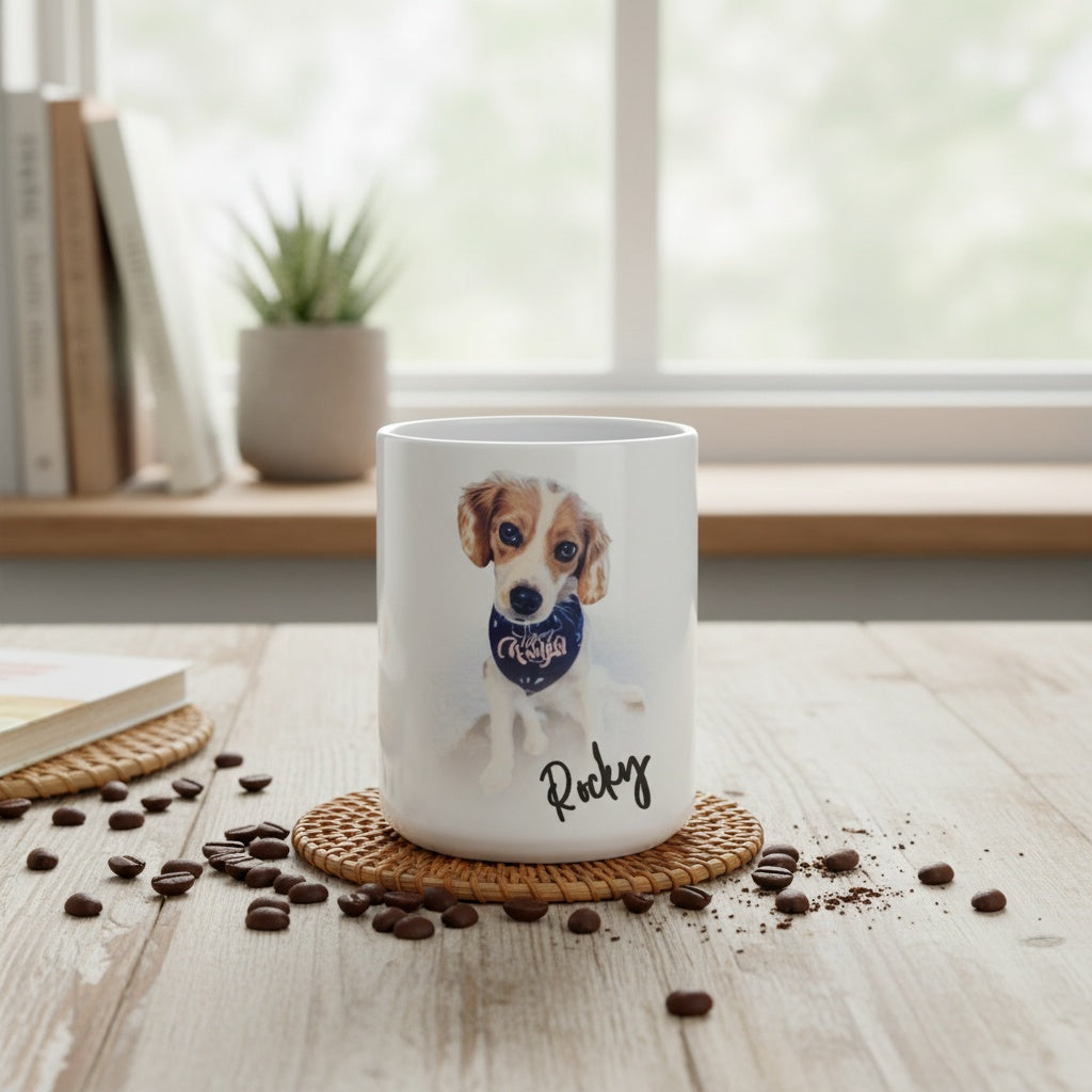 Custom Pet Photo Dog Coffee Mug