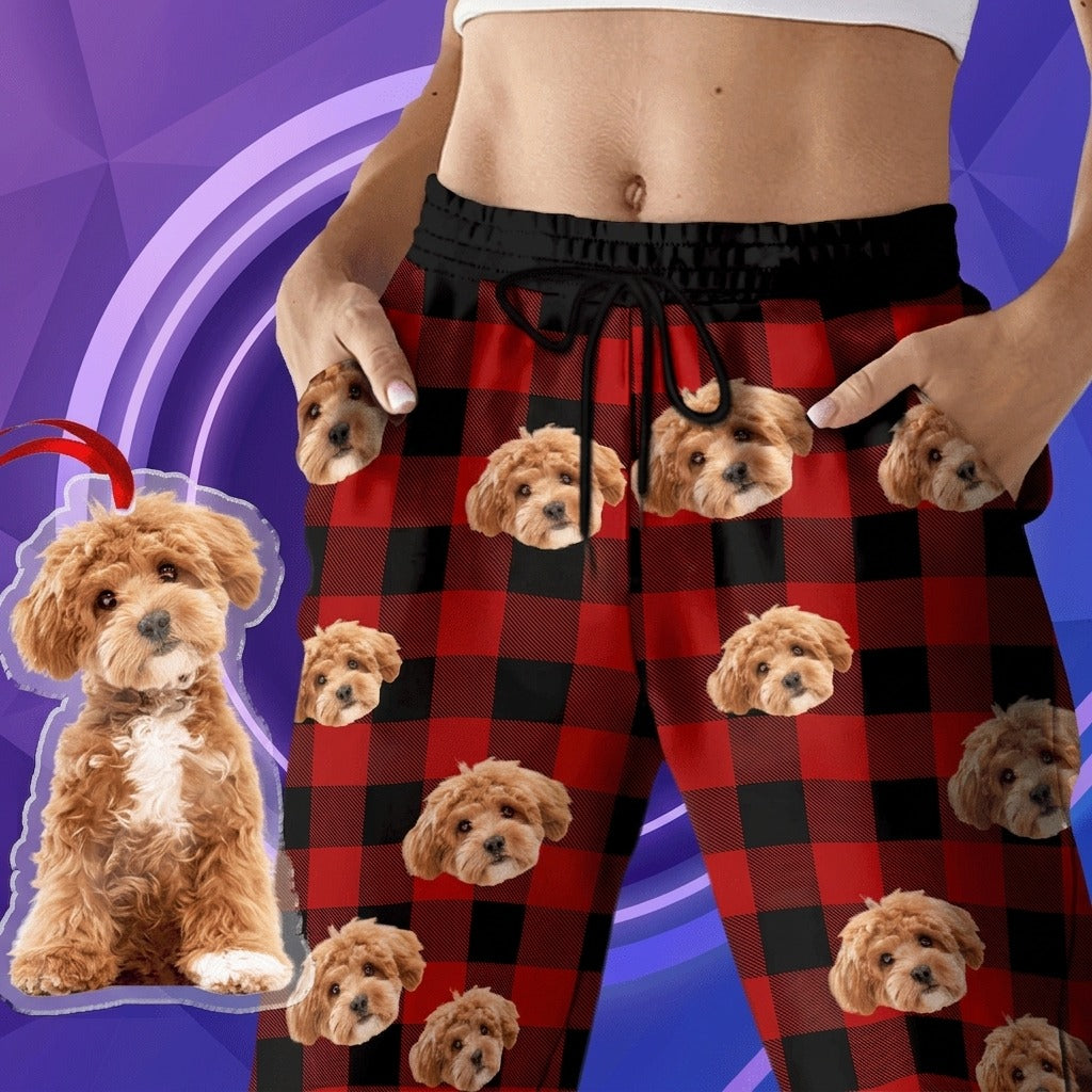 Custom Photo Name Dog Cat Men And Women's Sweatpants