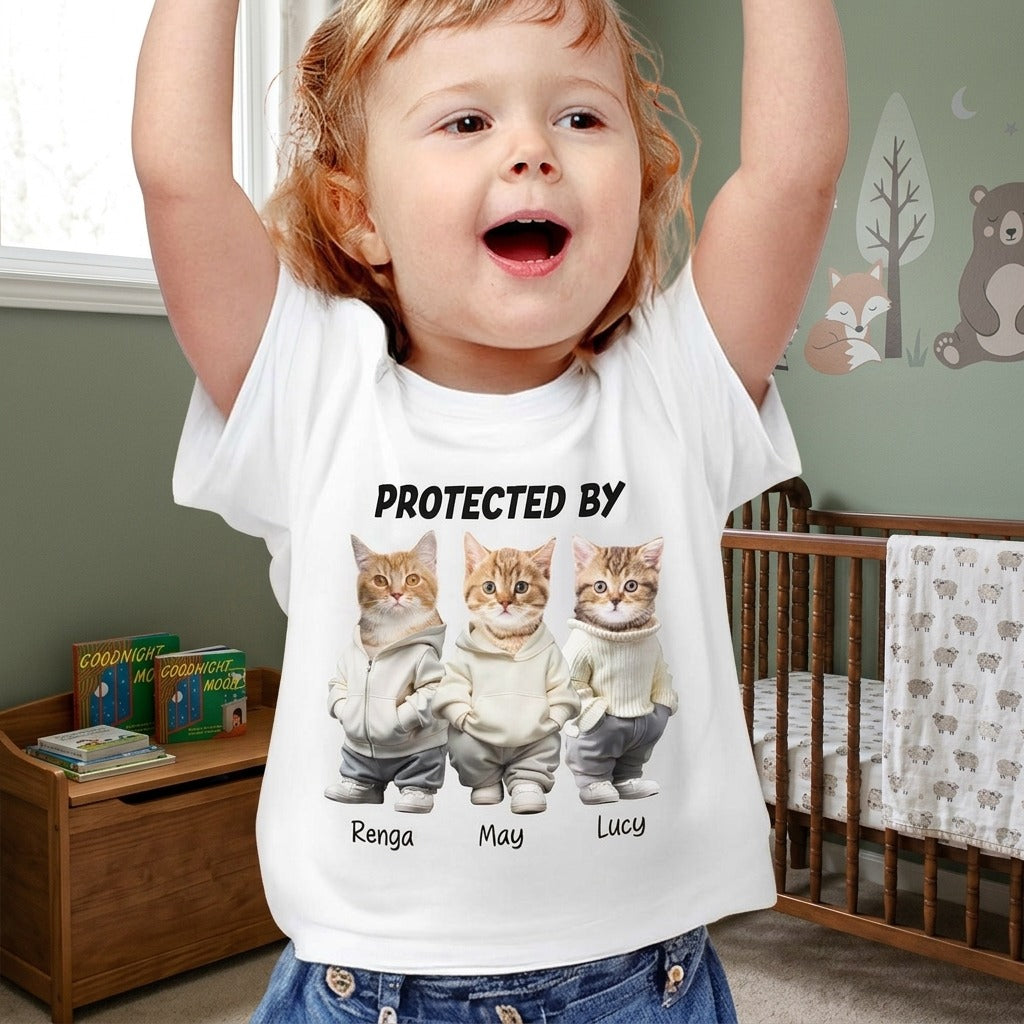 Custom Face Cute Dog Unconditional Love In A Furry Baby Onesie Baby Shirt