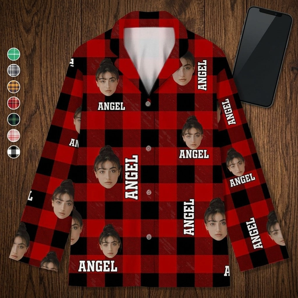 Custom Photo Human Face For Bestie Pajamas