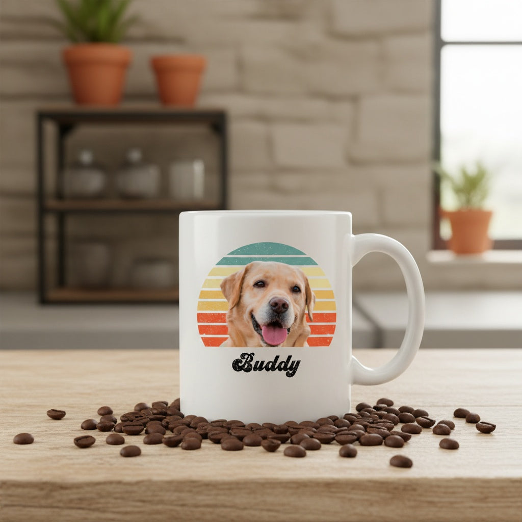Dog Cat Retro Photo Dog Coffee Mug