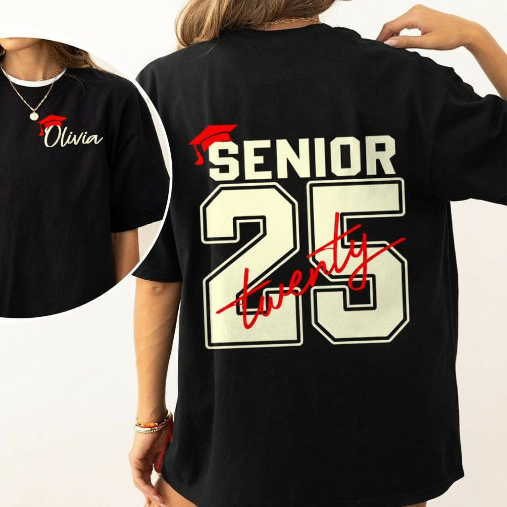 Custom Name And Senior Graduation's Day 2025 Sweatshirt