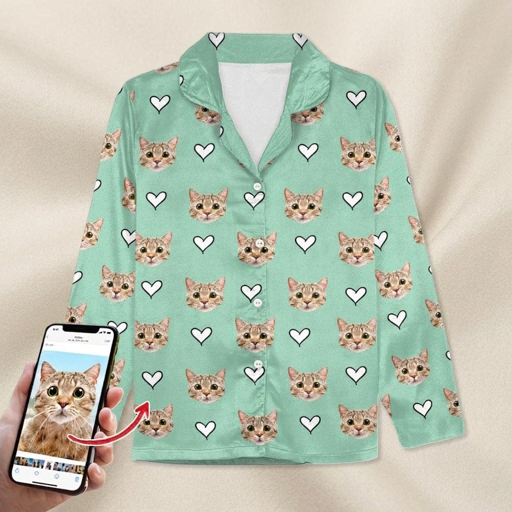Custom Dog Cat Photo With Icon Decoration Pet Pajamas T368