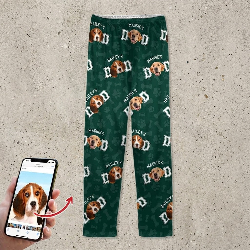 Custom Photo Dog Dad Dog Mom Pajamas
