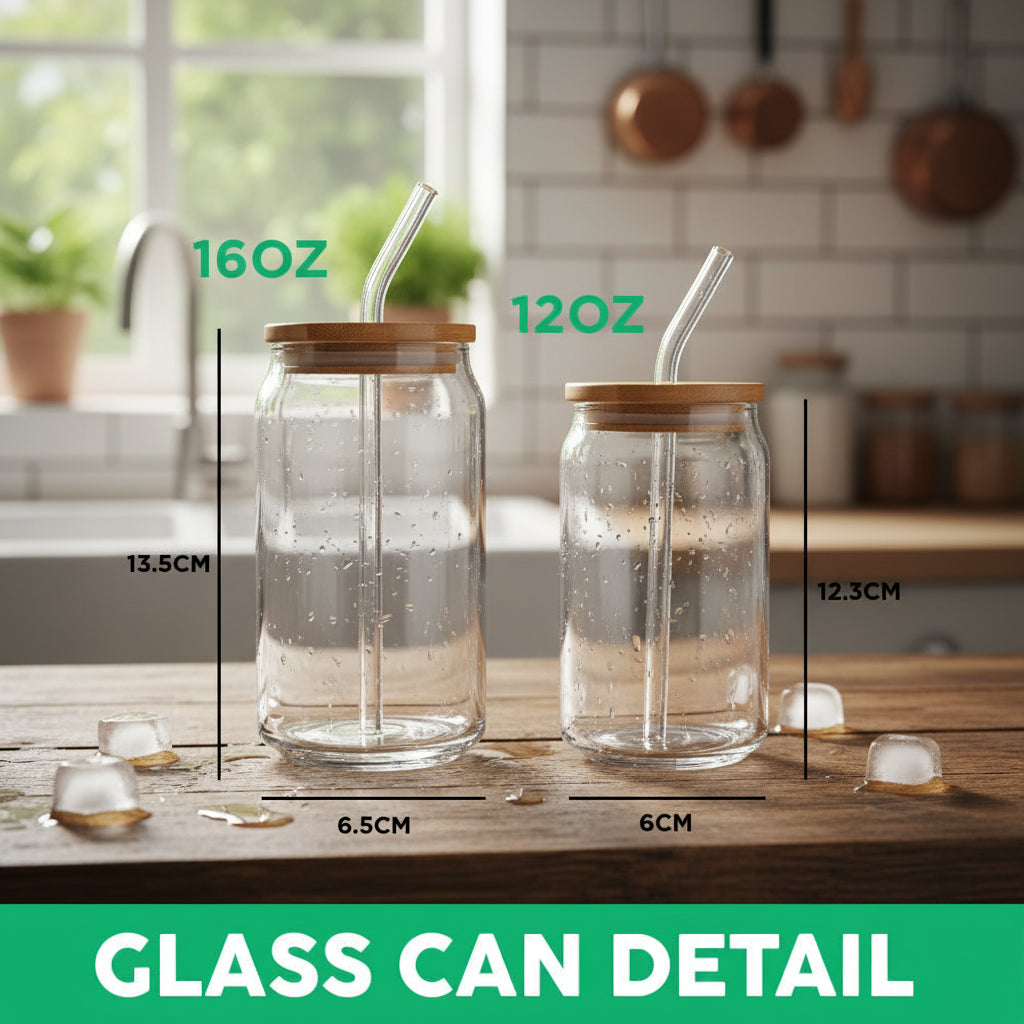 Custom Photo Admit It - Personalized Glass Can With Lid