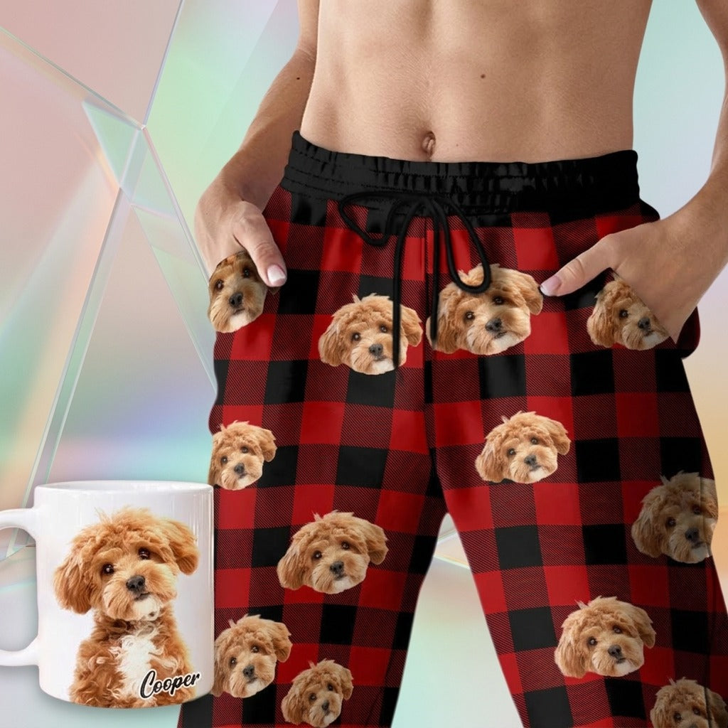 Custom Photo Name Dog Cat Men And Women's Sweatpants