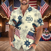 Personalized USA 250 Anniversary Eagle 1776-2026 Hawaii Shirt
