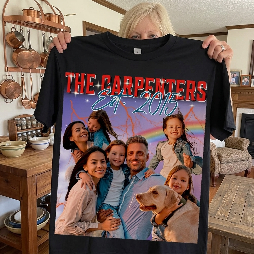Custom Personalized Portrait Retro Style T-Shirt — Graduation Gift 547YD