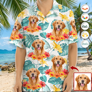 Custom Photo Tropical Style Dog Hawaiian Shirt